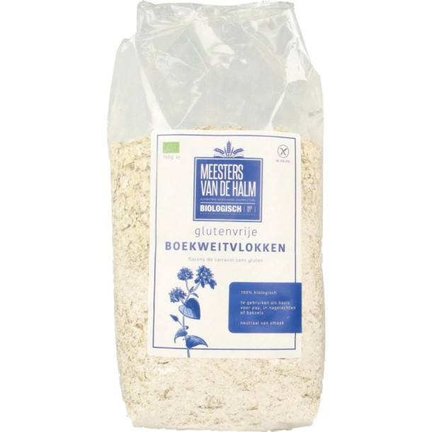 De Halm Boekweitvlokken glutenvrij bio (750 Gram)