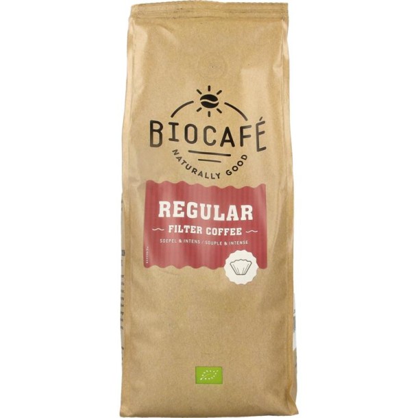 Biocafe Flilter koffie regular bio (500 Gram)