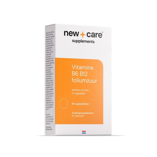 New Care B6 B12 Foliumzuur (60 Zuigtabletten)