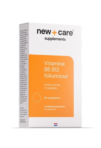 New Care B6 B12 Foliumzuur (60 Zuigtabletten)