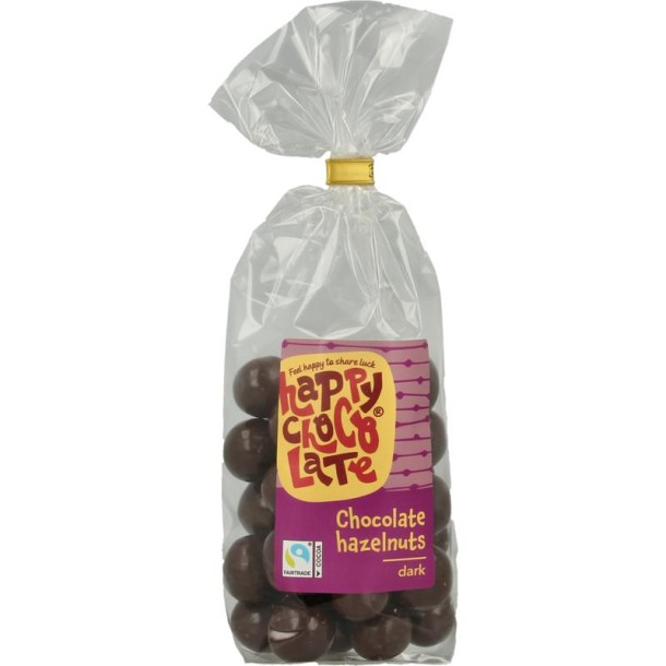 Happy Chocolate Hazelnoten pure chocolade bio (175 Gram)