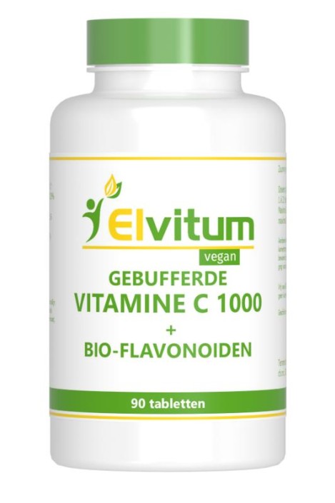 Elvitum Gebufferde vitamine C 1000mg (90 Tabletten)
