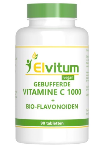 Elvitum Gebufferde vitamine C 1000mg (90 Tabletten)