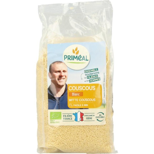 Primeal Couscous wit Frankrijk bio (500 Gram)