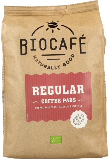 Biocafe Coffee pads regular bio (36 Stuks)