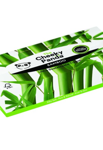 The Cheeky Panda Bamboo tissues box 3laags (80 Stuks)