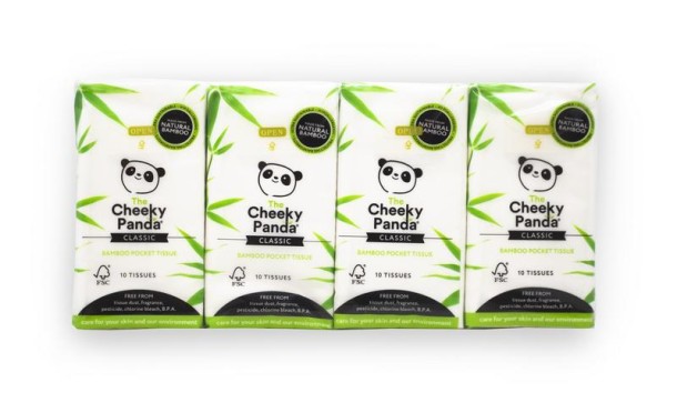 The Cheeky Panda Bamboo zakdoekjes 8 x 10 stuks (8 Stuks)
