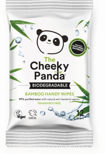 The Cheeky Panda Bamboe bio-afbreekbare vochtige doekjes (12 Stuks)