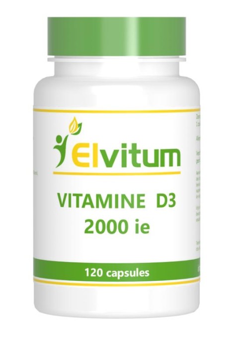 Elvitum Vitamine D3 2000IE/50mcg (120 Capsules)