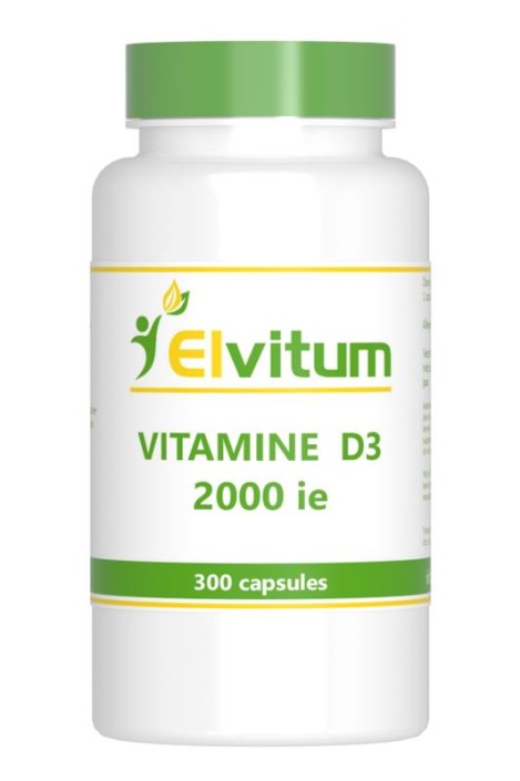 Elvitum Vitamine D3 2000IE (300 Capsules)