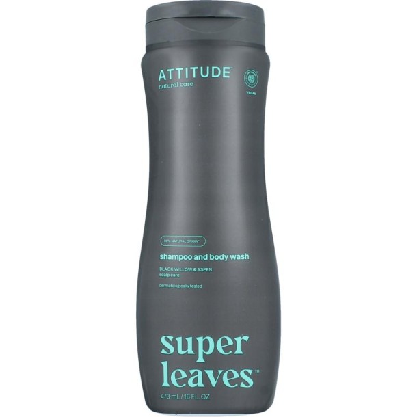 Attitude Shampoo & bodywash 2 in 1 super leaves (473 Milliliter)