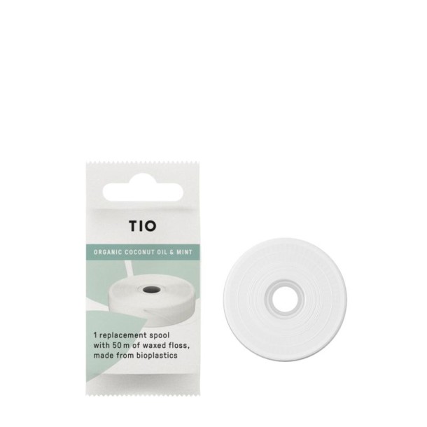 TIO Tiofloss refill flosdraad kokosolie mint (1 Stuks)