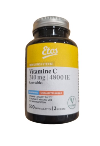 Etos Vitamine C 240 mg Kauwtablet Sinaasappel 300 stuks