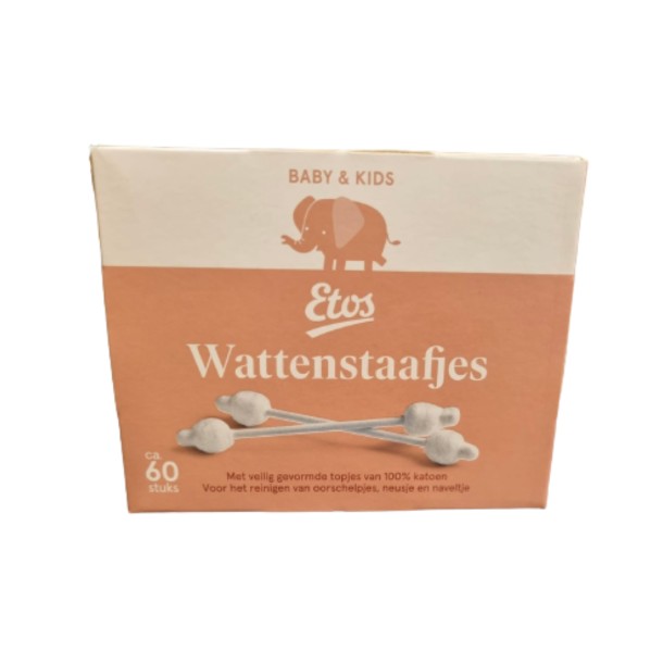 Etos Mijn Ba­by wat­ten­staaf­jes 60 stuks