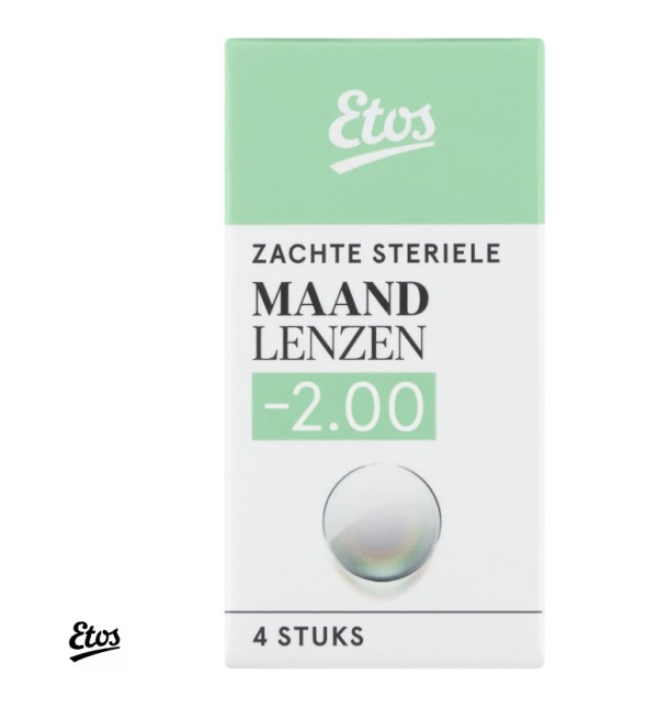 Etos Zach­te maand­len­zen -2,00 4 stuks