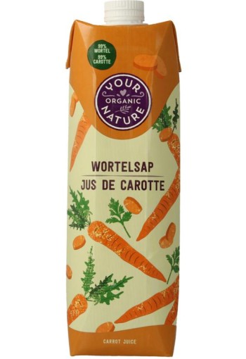 Your Organic Nat Wortelsap bio (1 Liter)