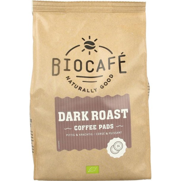Biocafe Coffee pads dark roast bio (36 Stuks)