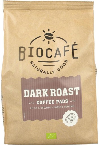 Biocafe Coffee pads dark roast bio (36 Stuks)
