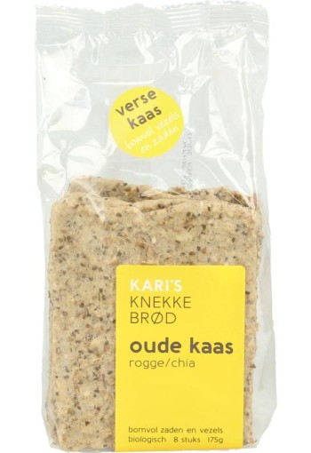 Kari's Crackers Knekkebrod oude kaas bio (175 Gram)