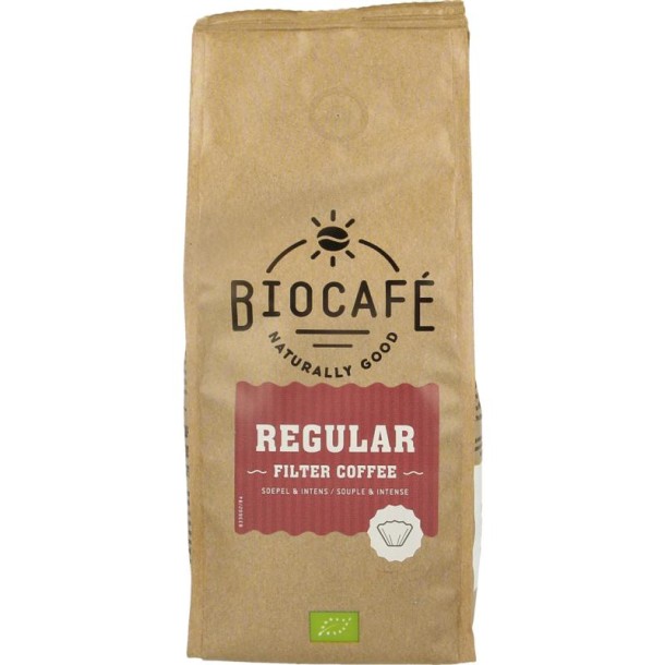 Biocafe Filterkoffie regular bio (250 Gram)