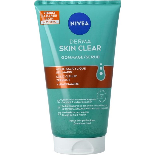 Nivea Derma skin clear scrub (150 Milliliter)