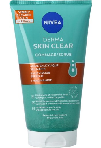 Nivea Derma skin clear scrub (150 Milliliter)