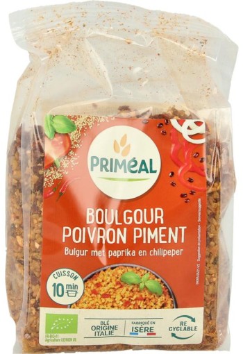 Primeal Bulgur met paprika en Spaanse peper bio (300 Gram)