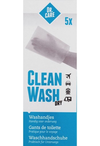 Dr. Care Clean Wash Dry Washandjes 24 gr.