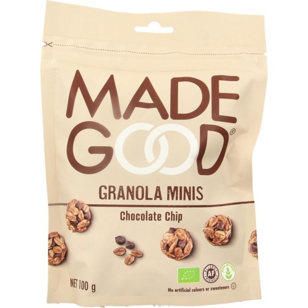 Madegood Granola minis chocolate chip bio (100 Gram)