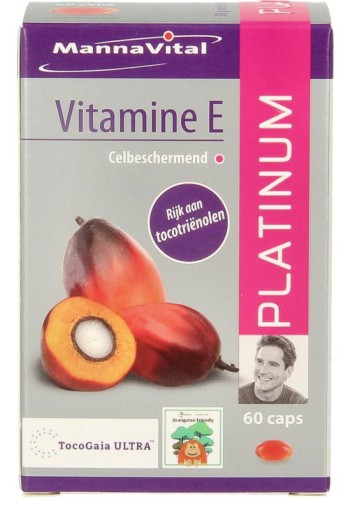 Mannavital Vitamine E platinum (60 Vegetarische capsules)