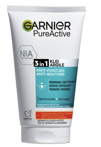Garnier Skin Naturals Pure Active 3-In-1 Complete Reiniging 150 ml