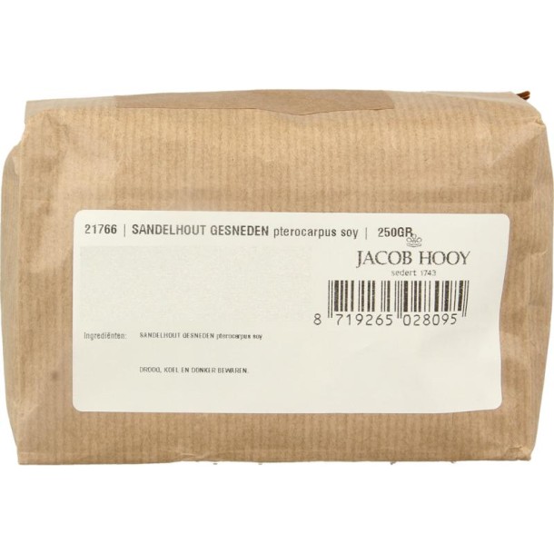 Jacob Hooy Sandelhout rood gesneden (250 Gram)