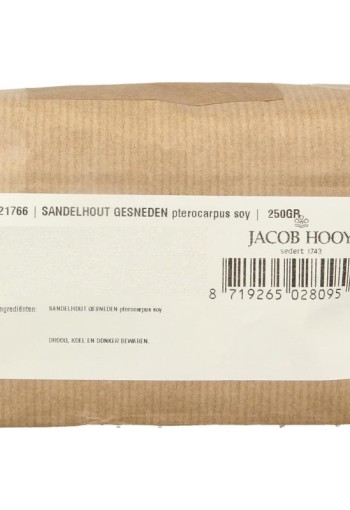 Jacob Hooy Sandelhout rood gesneden (250 Gram)