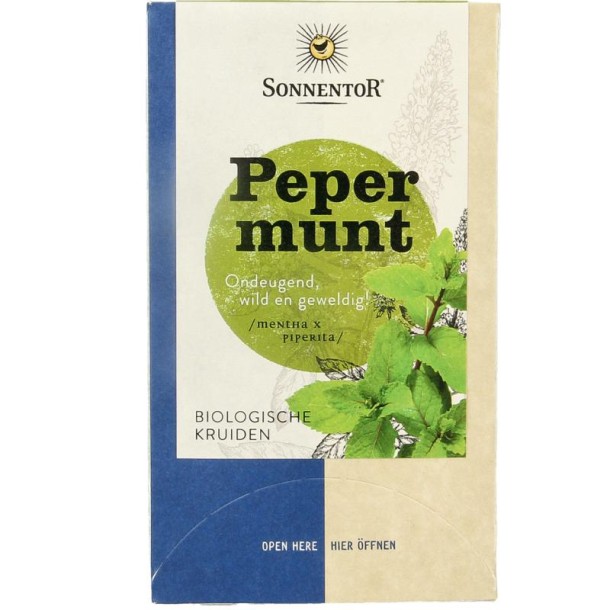 Sonnentor Pepermunt thee bio (18 Zakjes)