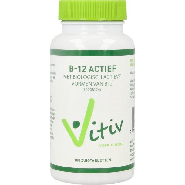 Vitiv Vitamine B12 actief (100 Zuigtabletten)