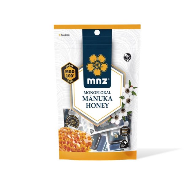 Manuka New Zealand Manuka Honing MGO 100+ snappak (50 Gram)
