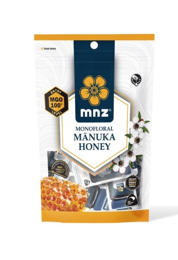 Manuka New Zealand Manuka Honing MGO 100+ snappak (50 Gram)