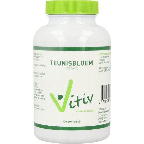 Vitiv Teunisbloemolie 1000mg (100 Softgels)