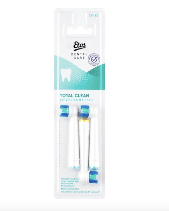Etos Total Clean Opzetborstels 3 stuks
