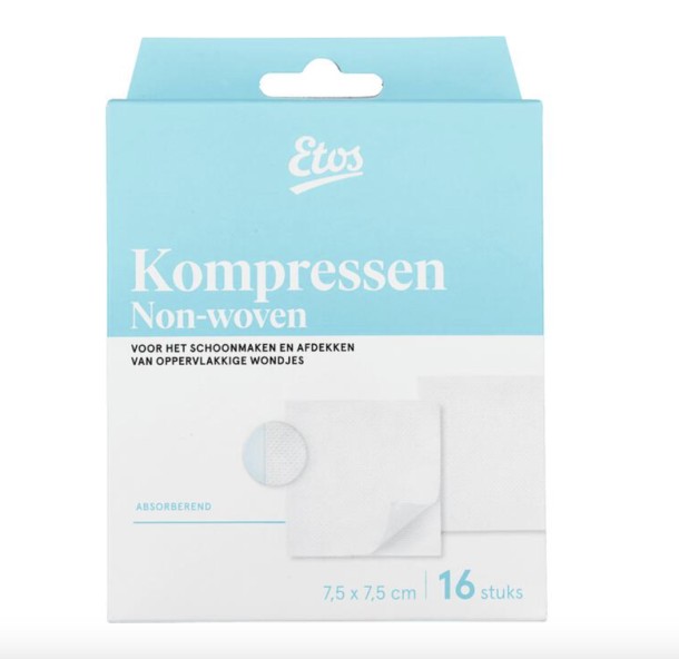 Etos Gaaskompressen 7,5 x 7,5