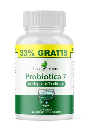 Livinggreens Probiotica 7 voordeel verpakking (240 Capsules)