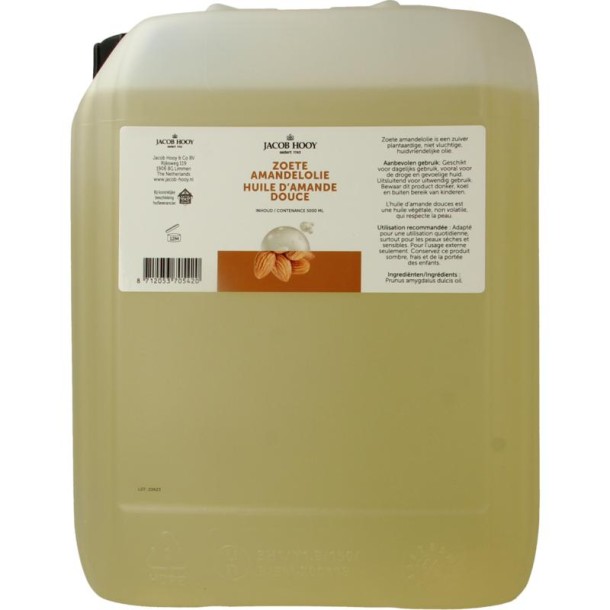 Jacob Hooy Amandelolie zoet (5000 Milliliter)
