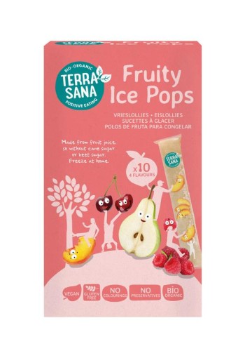 Terrasana Ice pops fruitsap bio (400 Milliliter)