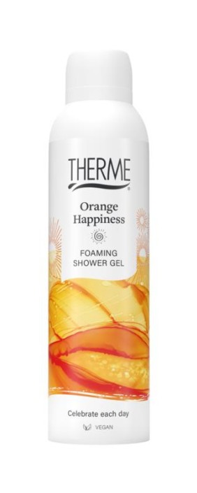 Therme Orange happiness foaming shower gel 200 Milliliter