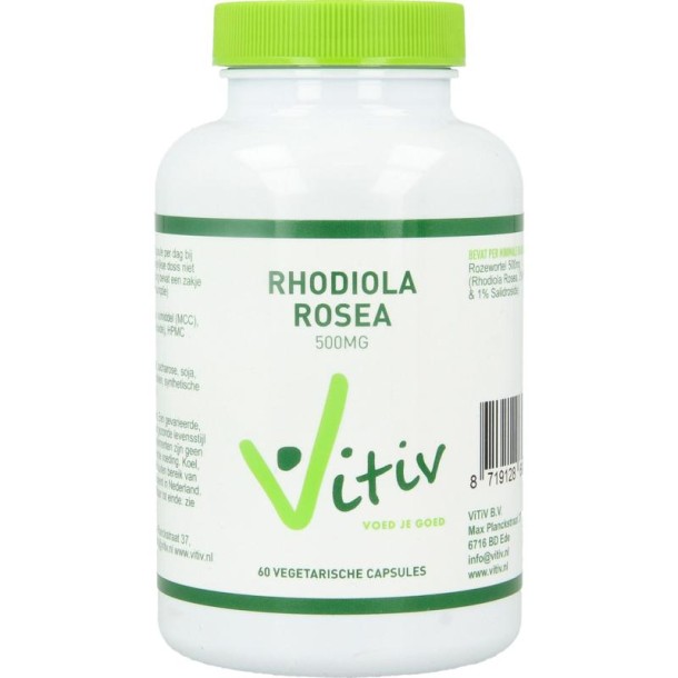 Vitiv Rhodiola rosea 500mg (60 Vegetarische capsules)