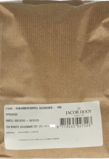 Jacob Hooy Rabarberwortel gesneden (1 Kilogram)
