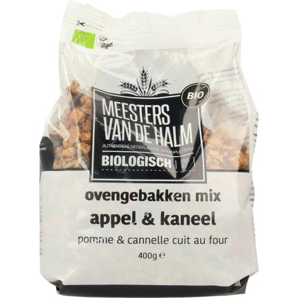 De Halm Ovengebakken mix appel en kaneel bio (400 Gram)