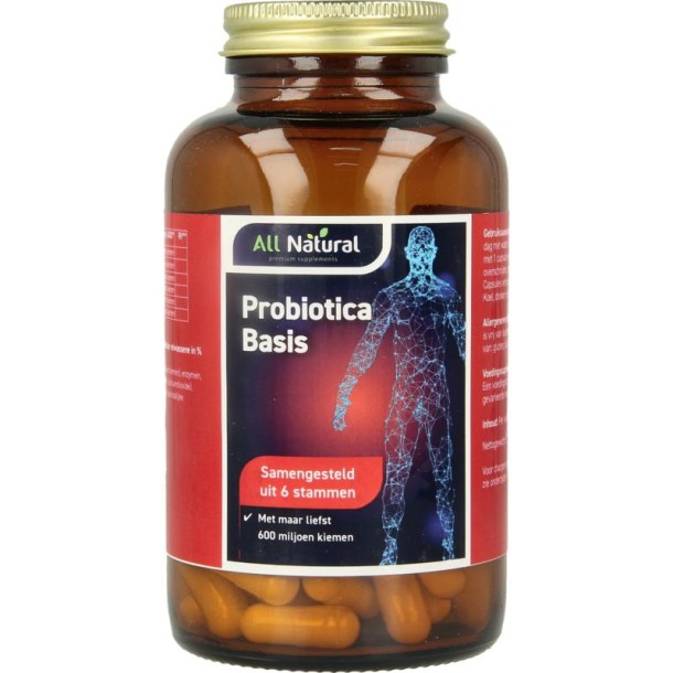 All Natural Probiotica basis (120 Vegetarische capsules)