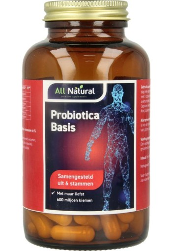All Natural Probiotica basis (120 Vegetarische capsules)