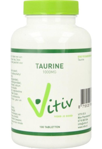 Vitiv Taurine 1000mg (100 Tabletten)